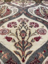 Kilim Damask Desenli Demelik Gri nil Kuma